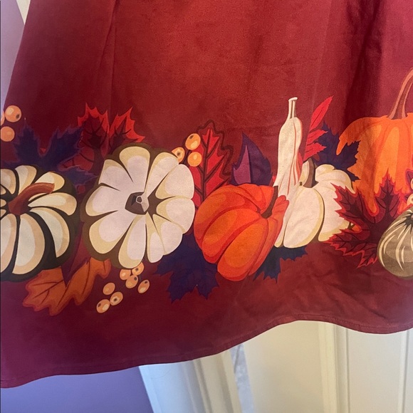 Modcloth Pumpkin Harvest Fit and Flare Dress - XL - Picture 3 of 10